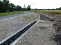 Nebenwegabsperrung bei Feldzufahrt