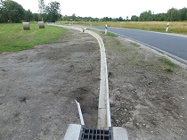 Leiteinrichtung mit Tunnelöffnung