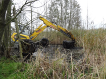 Entschlammungsarbeiten im Spreewald